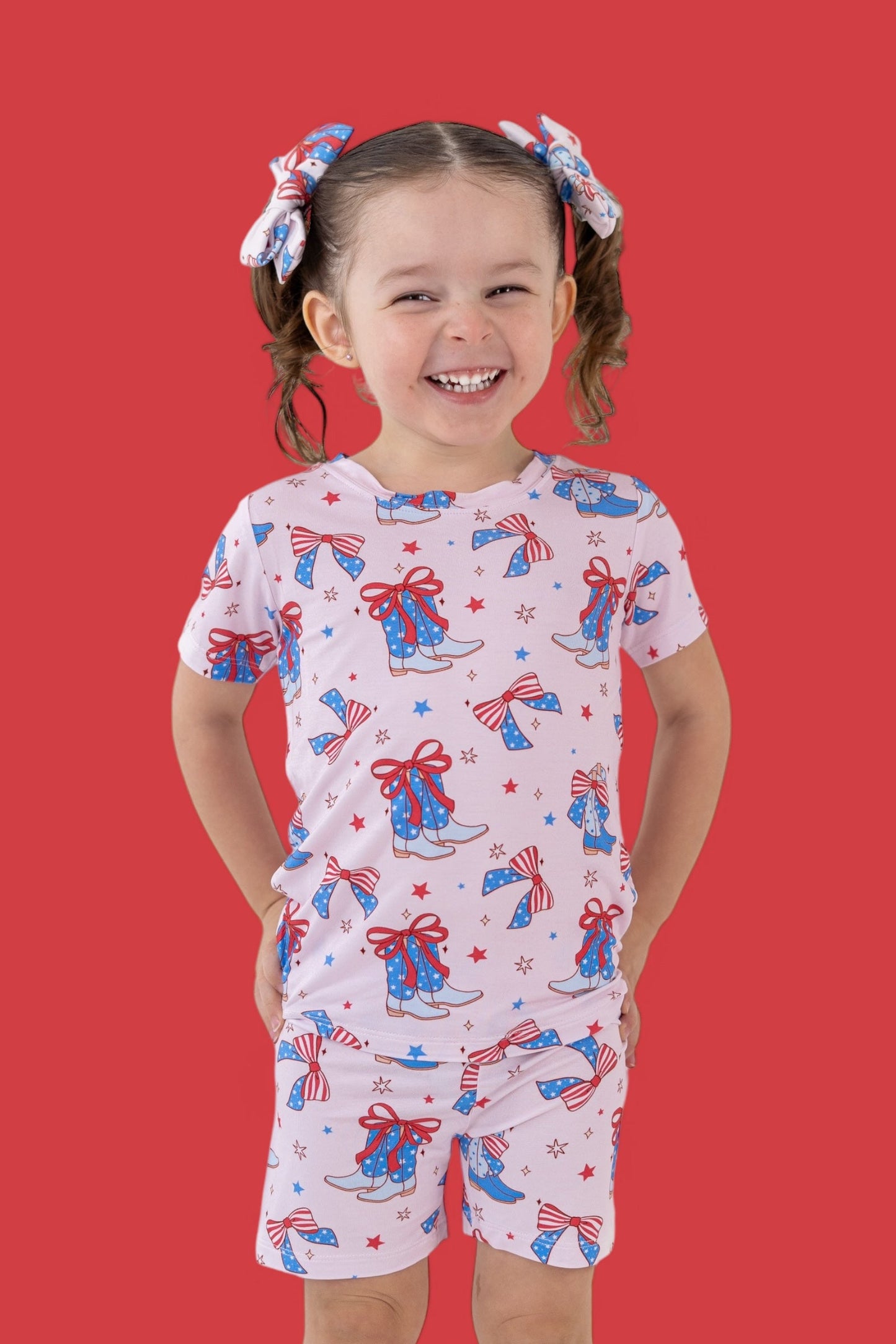 USA BOOTS N' BOWS DREAM SHORT SET