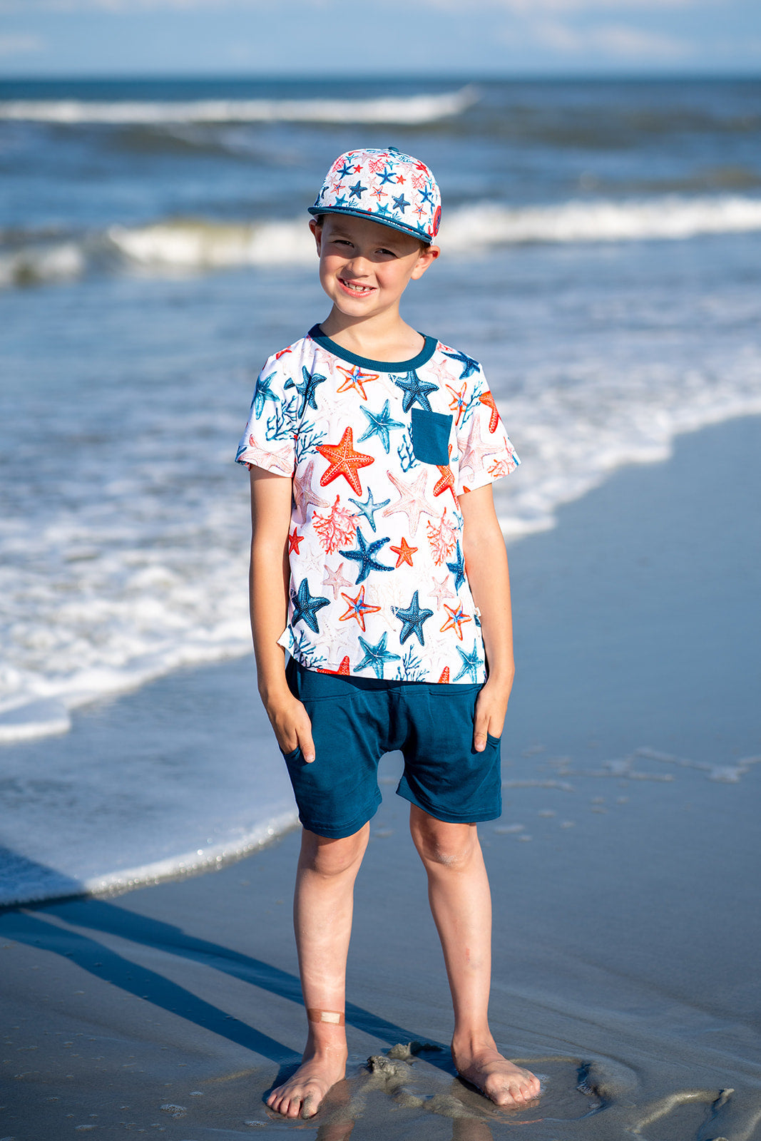 Star-Spangled Starfish Pocket Tee