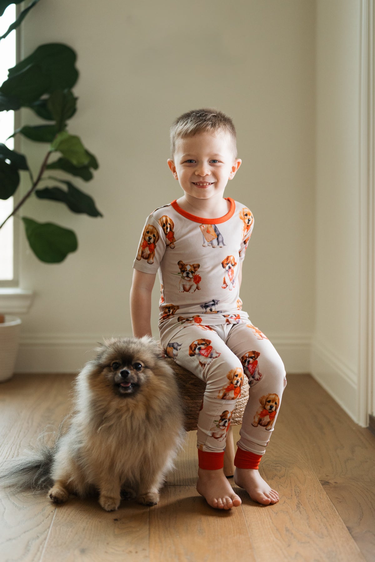 Puppy Love Short Sleeve Lounge Set