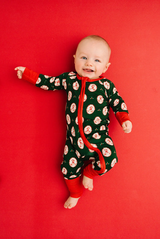 Little One Shop: Christmas Goose Bamboo Zippy Romper