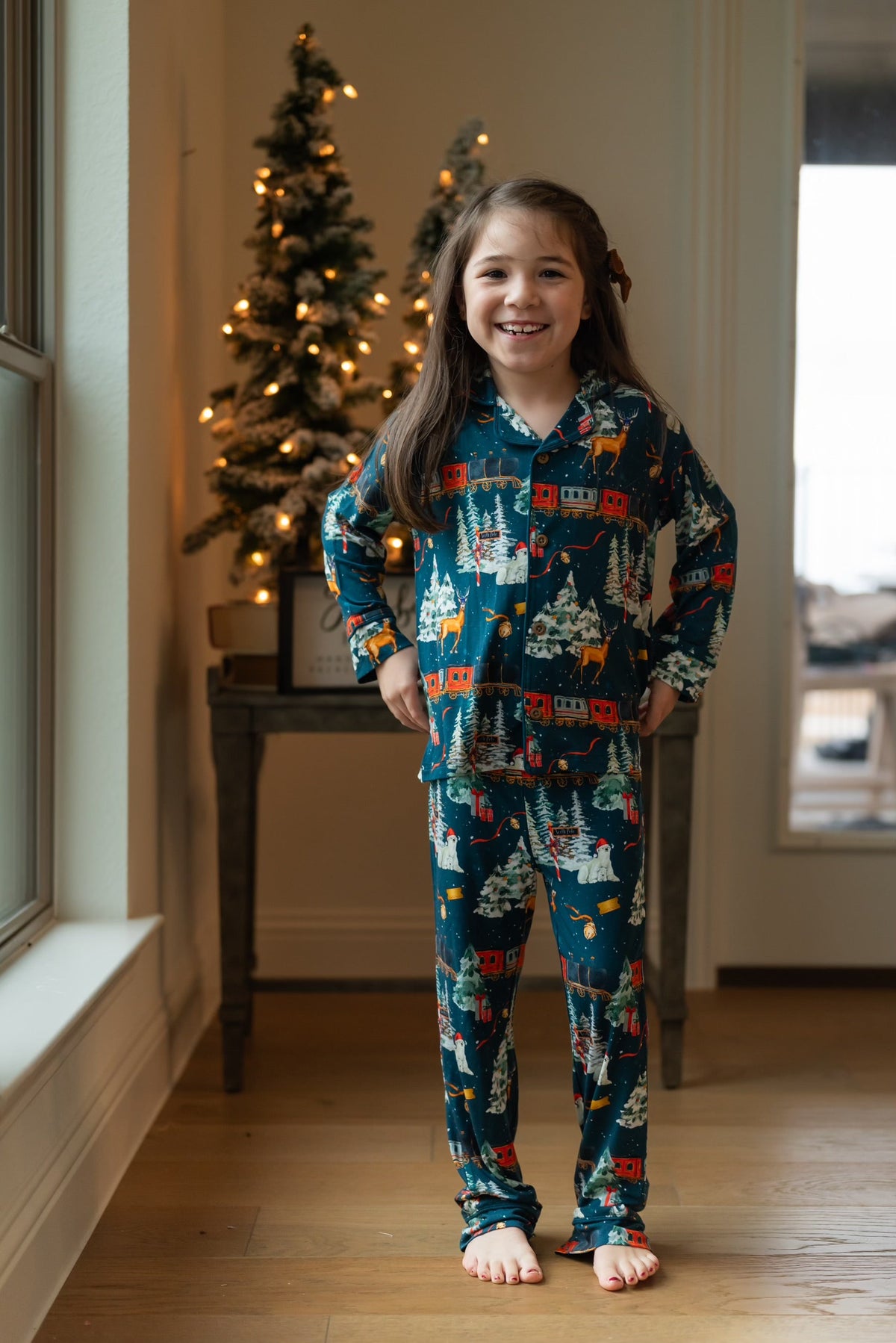 North Pole Express Traditional Button-Downs