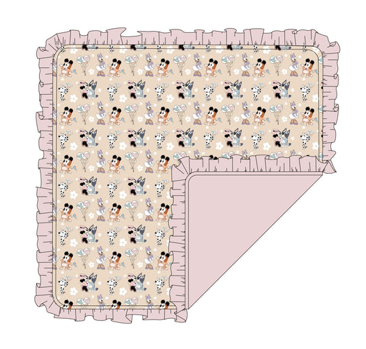 Bloomy Besties: Ruffle Blanket