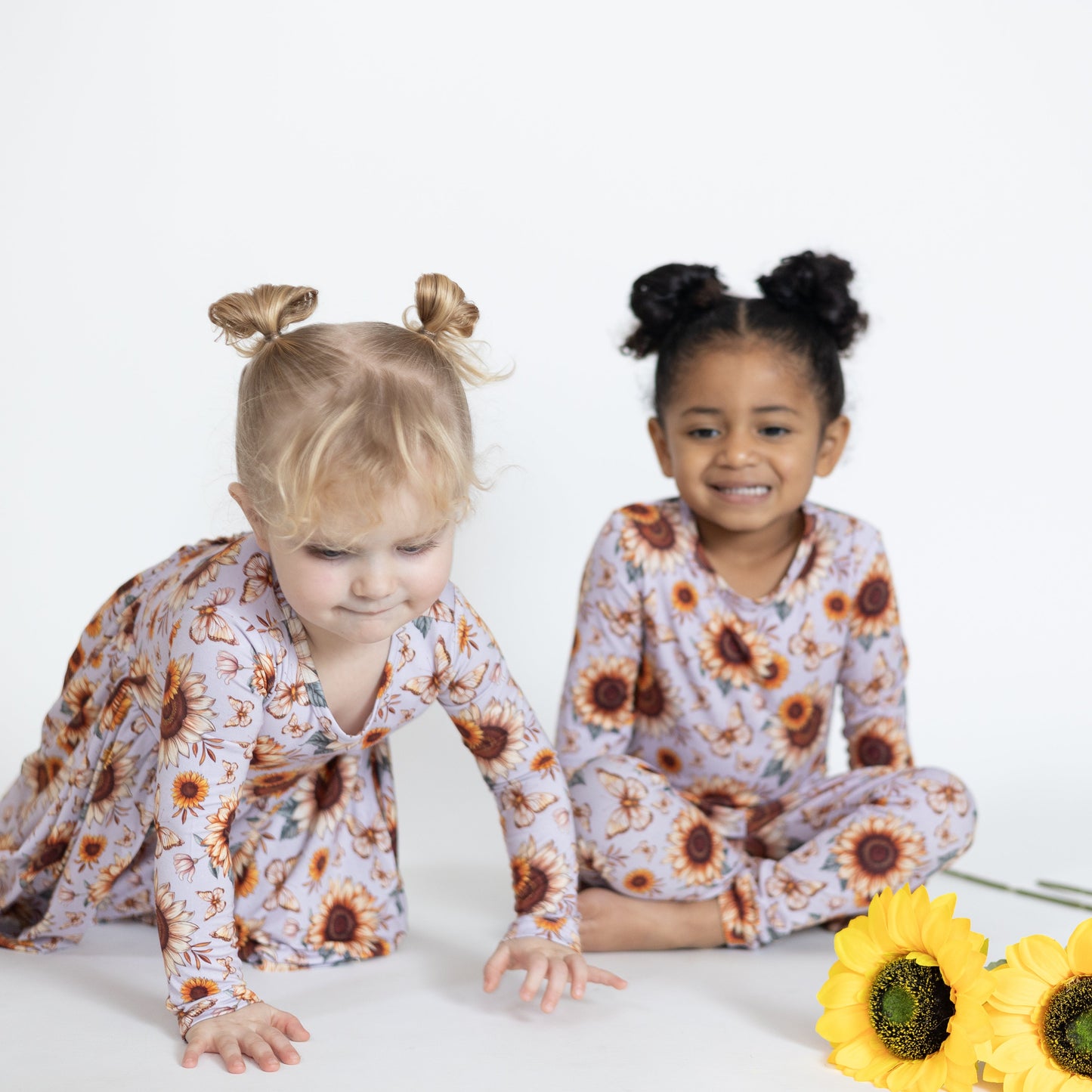 Sunflower Garden 2pc Long Sleeve Pajamas