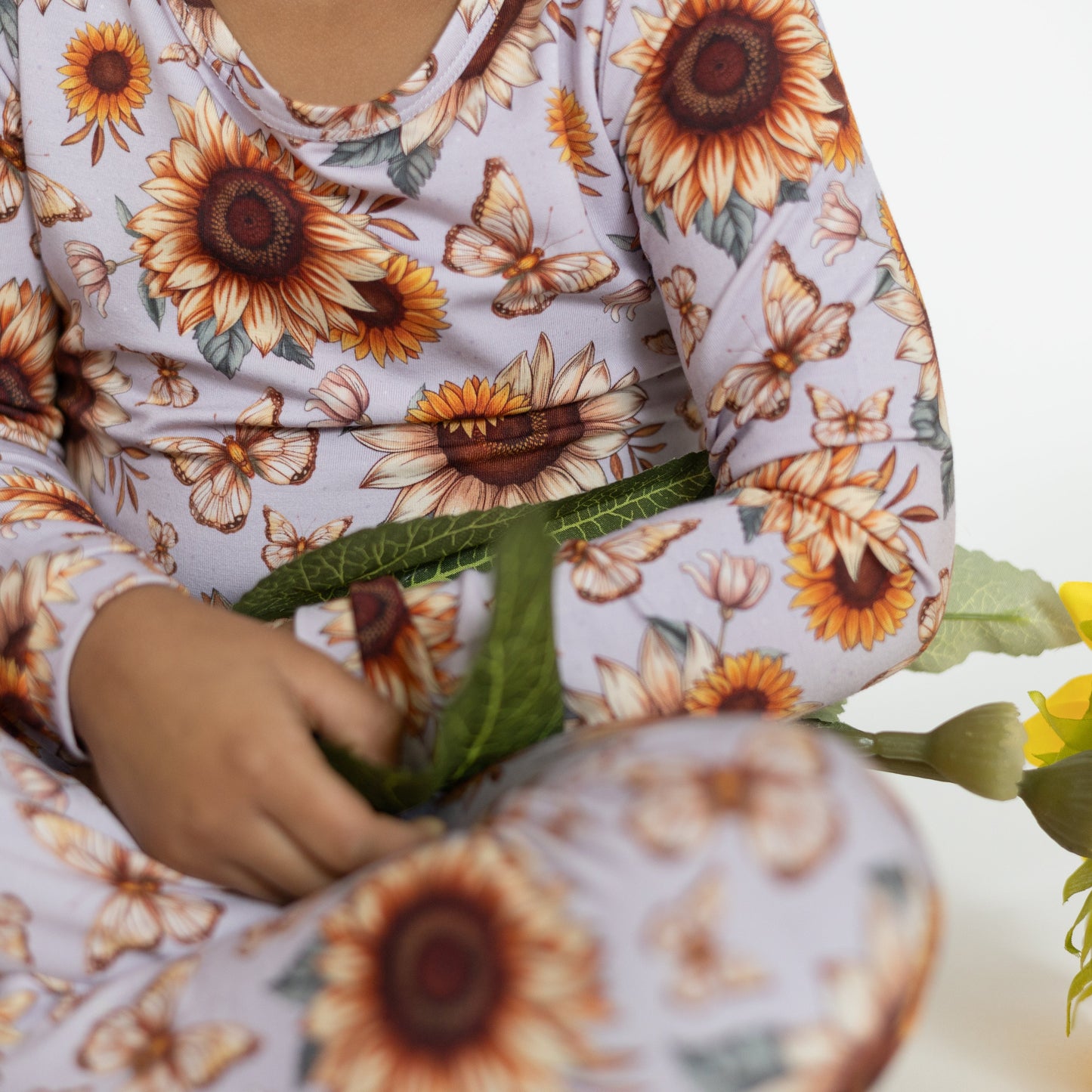 Sunflower Garden 2pc Long Sleeve Pajamas