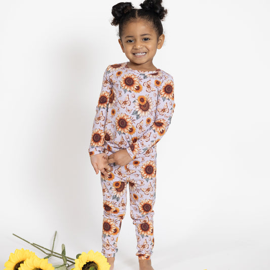Sunflower Garden 2pc Long Sleeve Pajamas