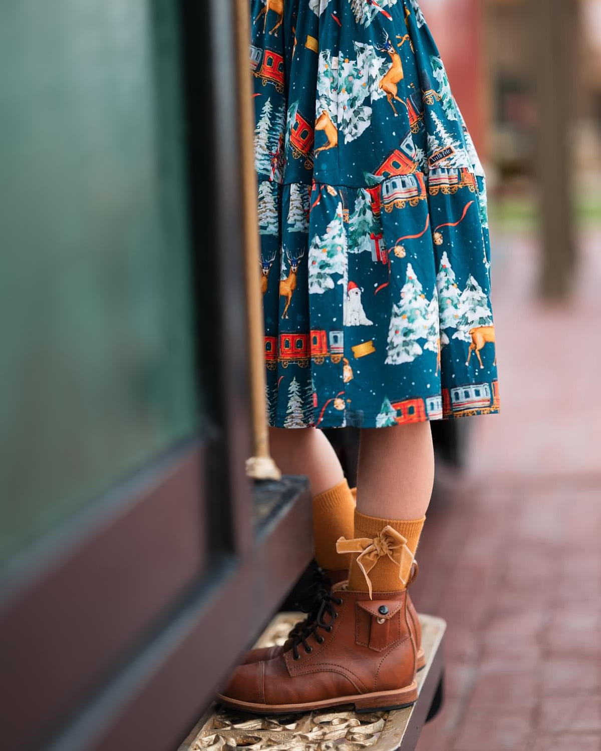 North Pole Express Twirl Dress