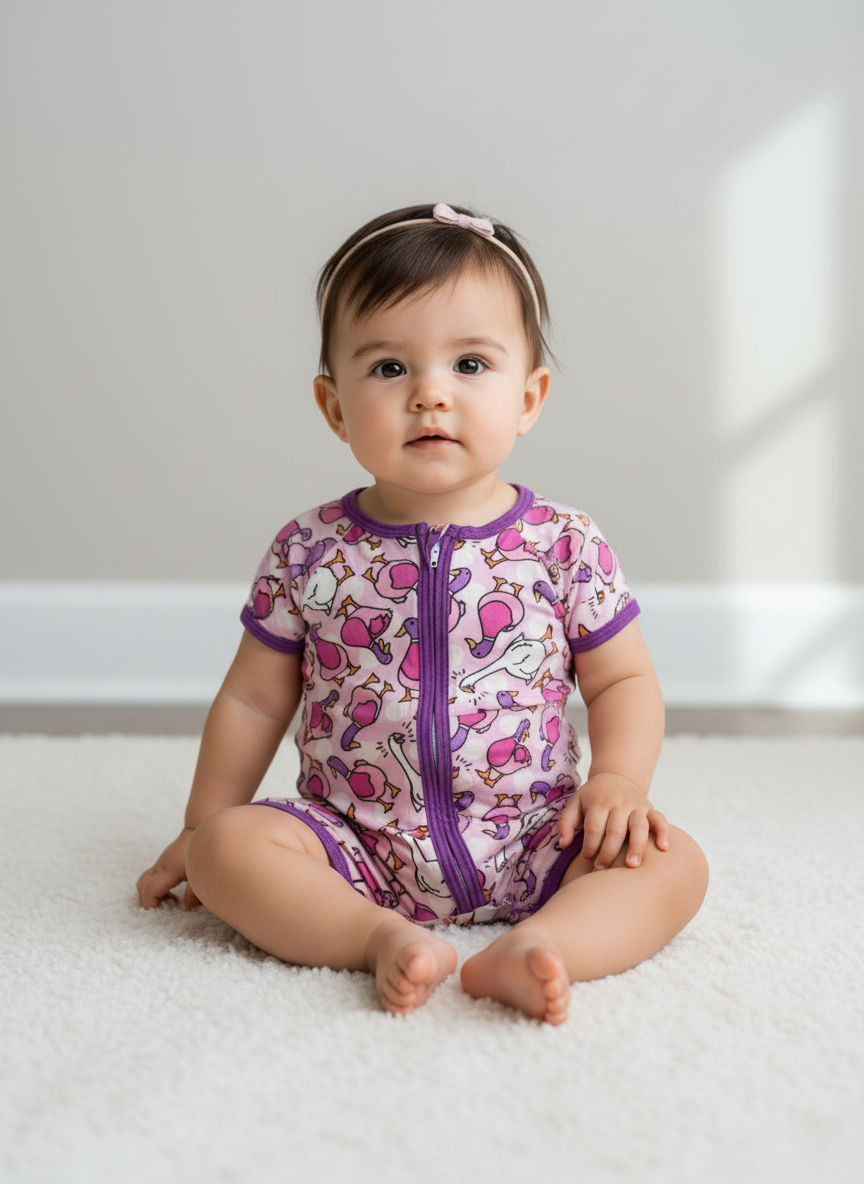 Girl Duck Duck Goose Romper