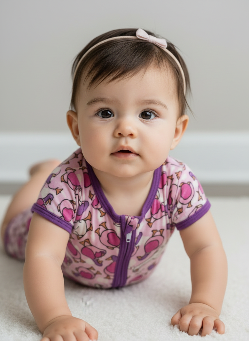 Girl Duck Duck Goose Romper