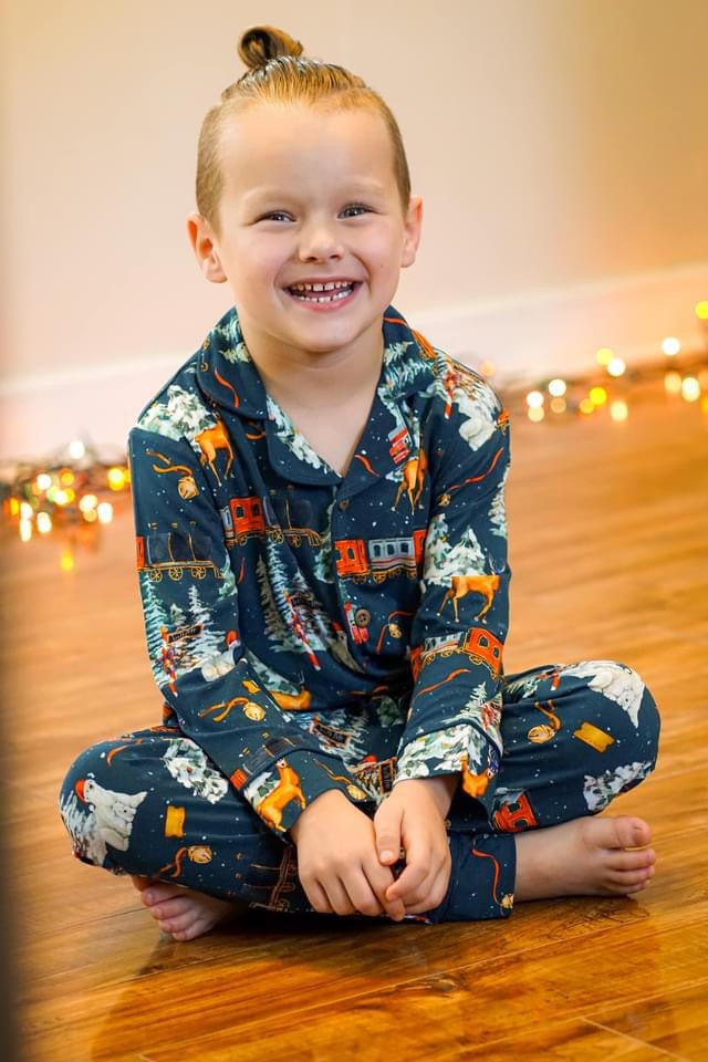 North Pole Express Traditional Button-Downs