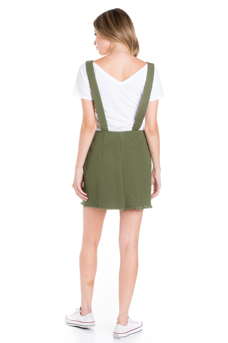 Hit The Road Jack Skirt Overalls Rose Quartz