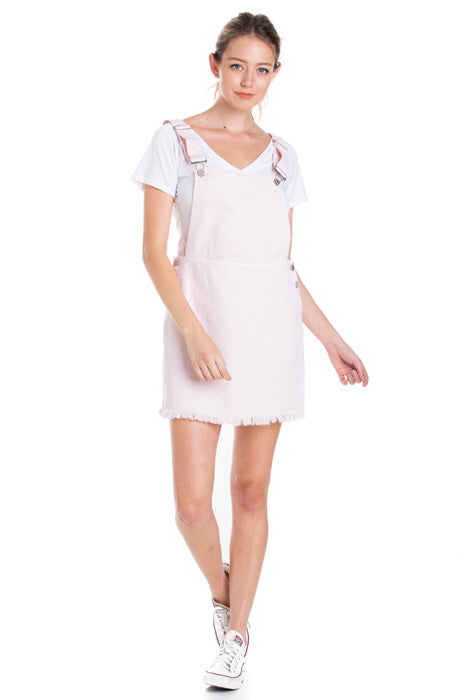 Hit The Road Jack Skirt Overalls Rose Quartz