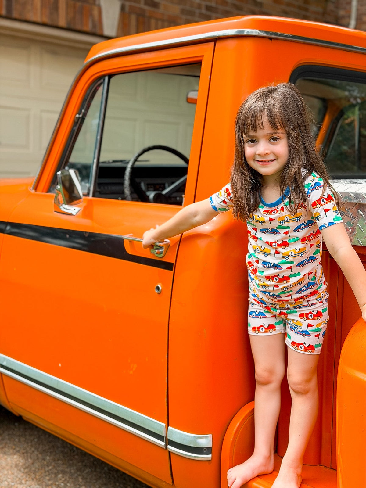 Vintage Cars Two Piece Pajamas