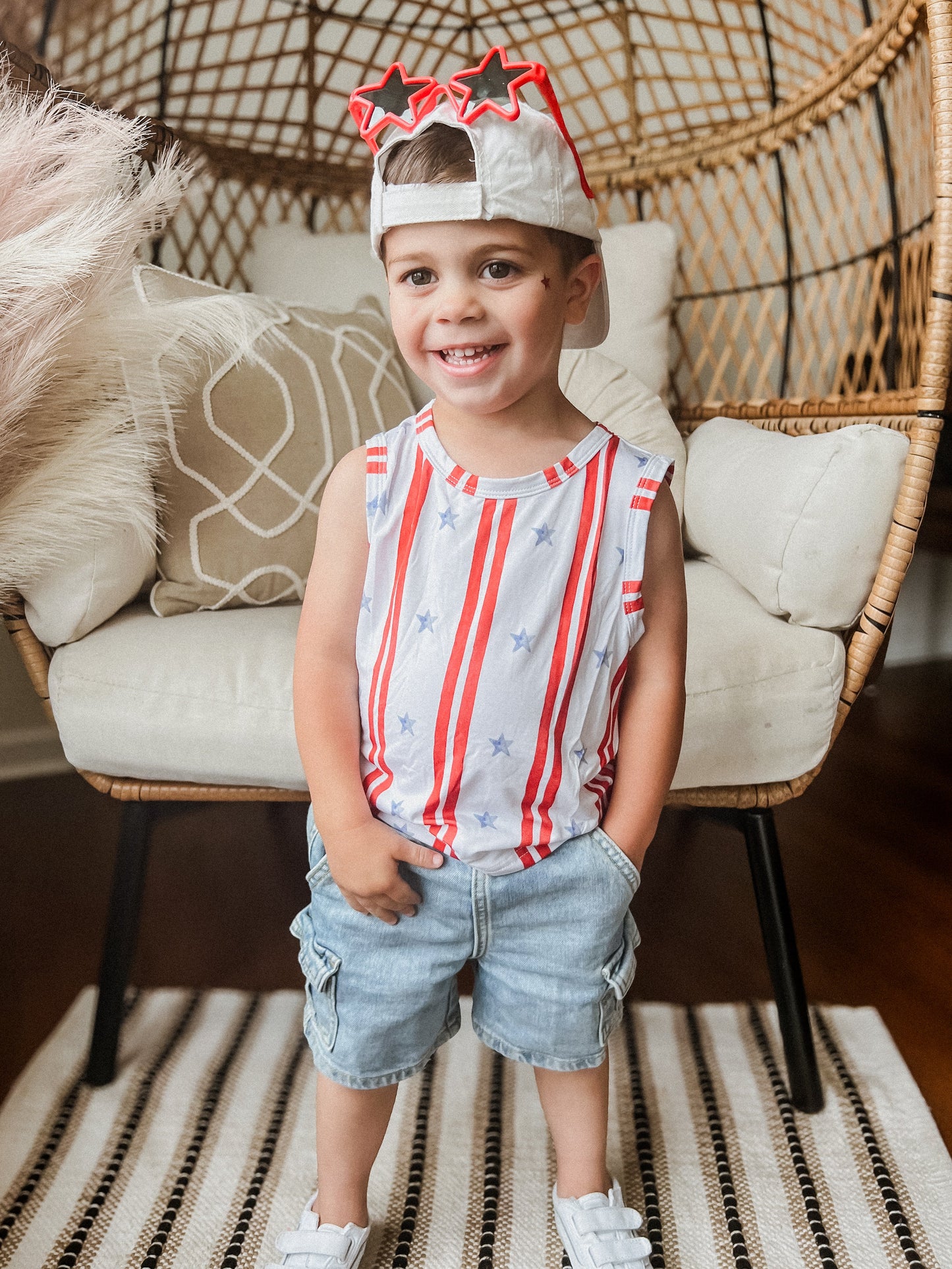 Stars & Stripes Bamboo Tank