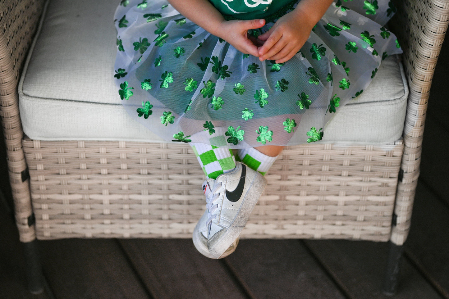 Lime Green Checker