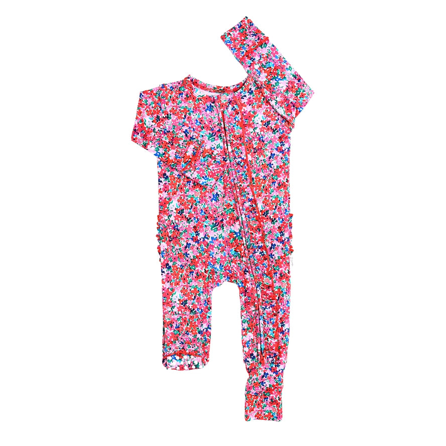 Gigi and Max: Juliette Ruffle Bamboo Zippy Romper