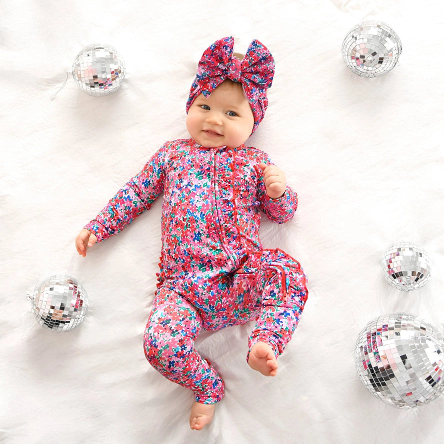 Gigi and Max: Juliette Ruffle Bamboo Zippy Romper