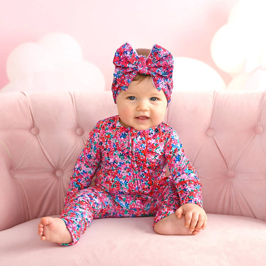 Gigi and Max: Juliette Ruffle Bamboo Zippy Romper