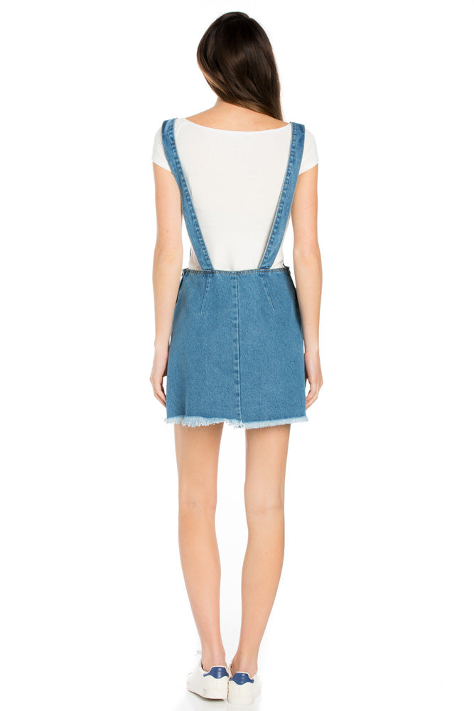 Hit The Road Jack Skirt Overalls Olive