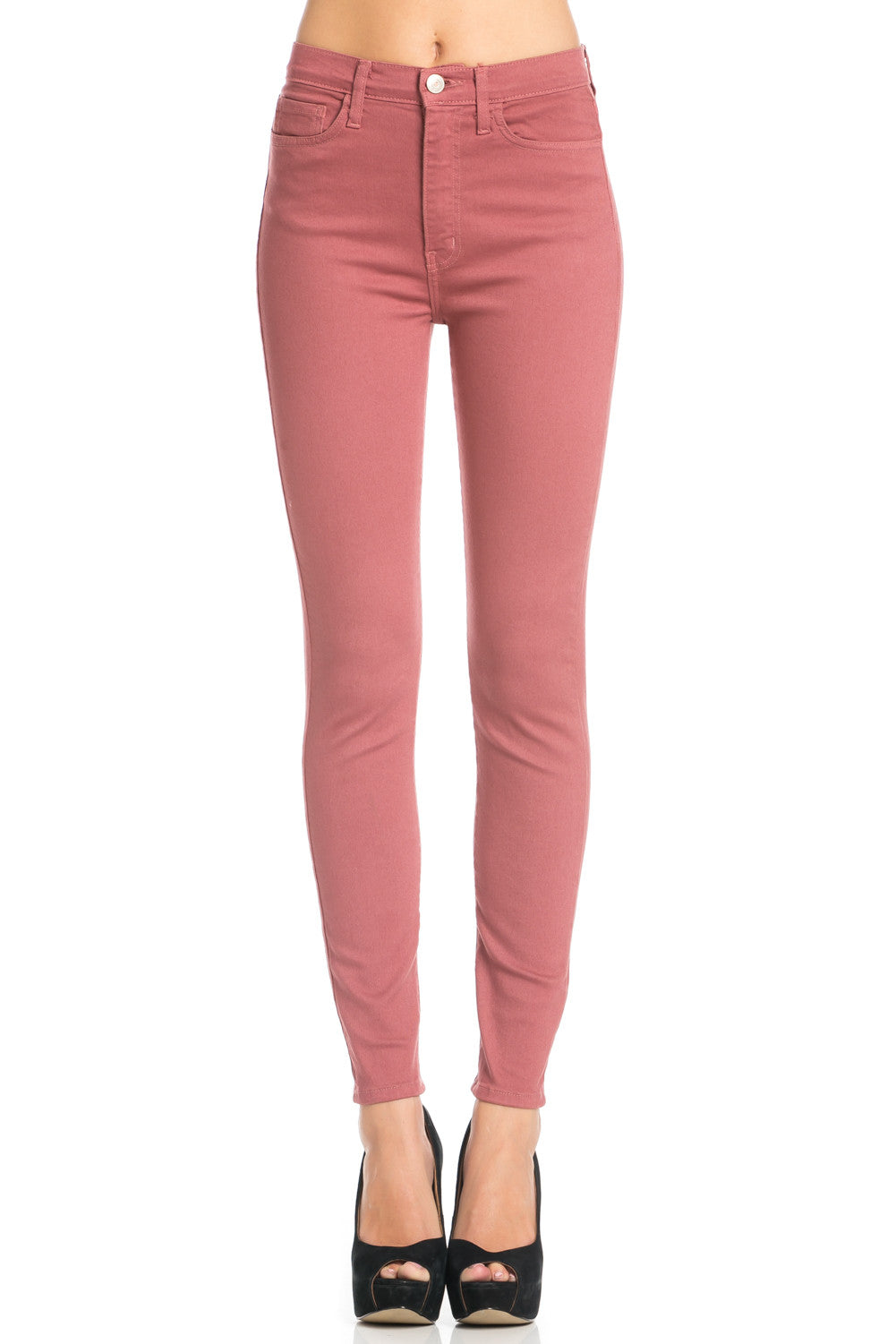 That's Jean-ius High Waisted Skinny Jeans in Mauve