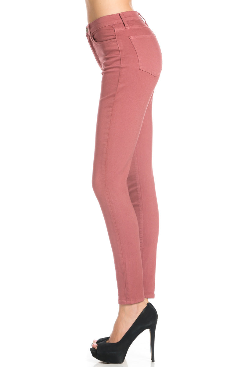 That's Jean-ius High Waisted Skinny Jeans in Mauve