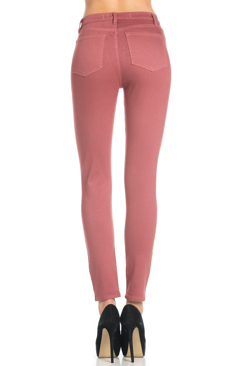 That's Jean-ius High Waisted Skinny Jeans in Mauve