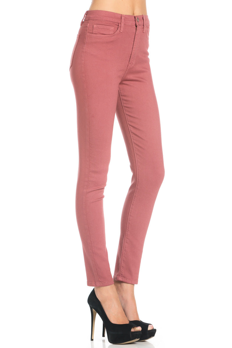 That's Jean-ius High Waisted Skinny Jeans in Mauve