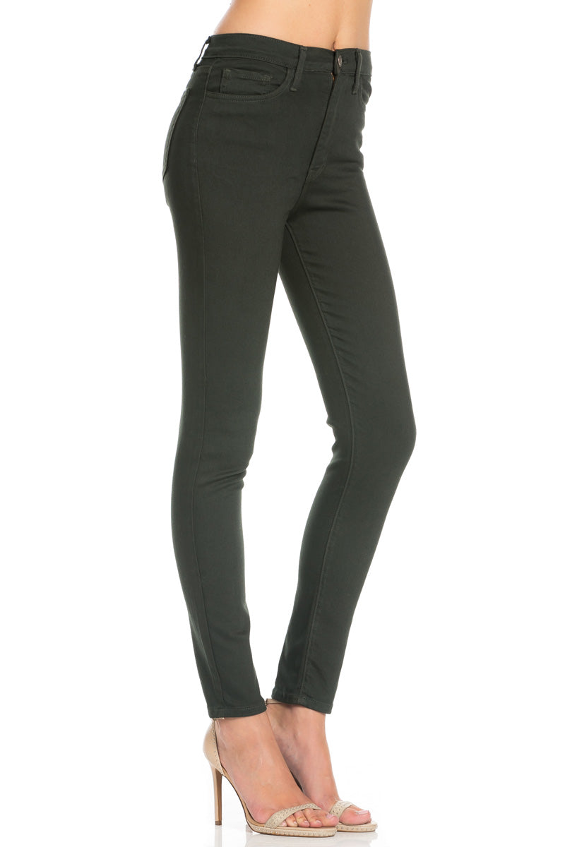 That's Jean-ius High Waisted Skinny Jeans in Olive