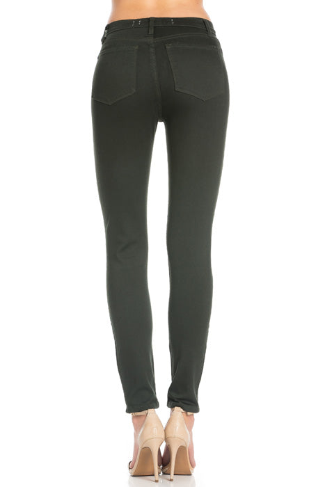 That's Jean-ius High Waisted Skinny Jeans in Olive
