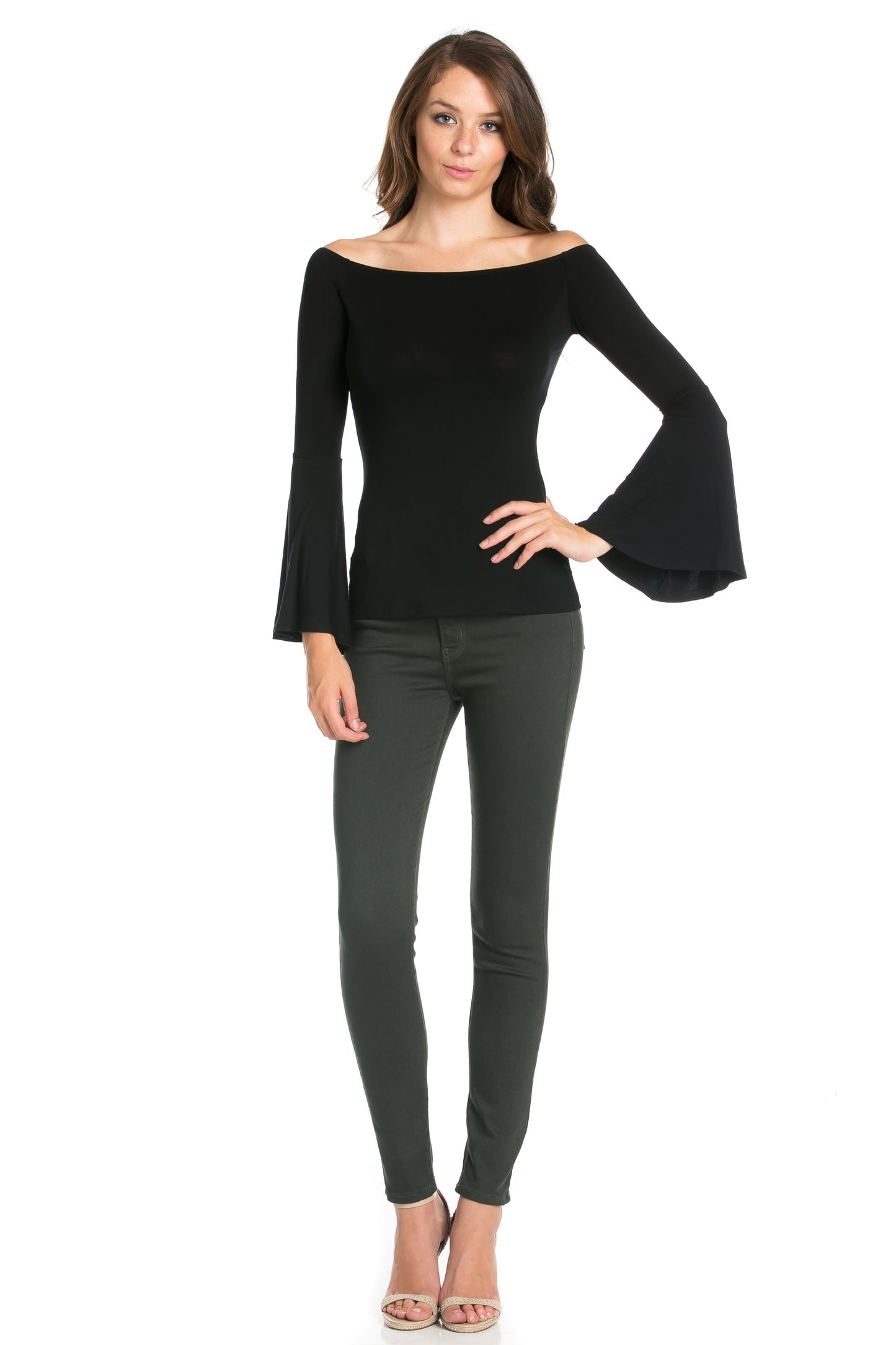 That's Jean-ius High Waisted Skinny Jeans in Olive