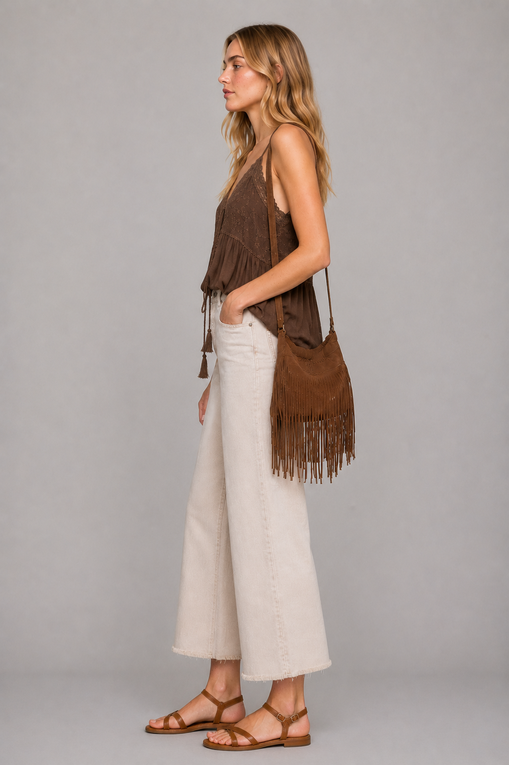Café Beige Wide Leg