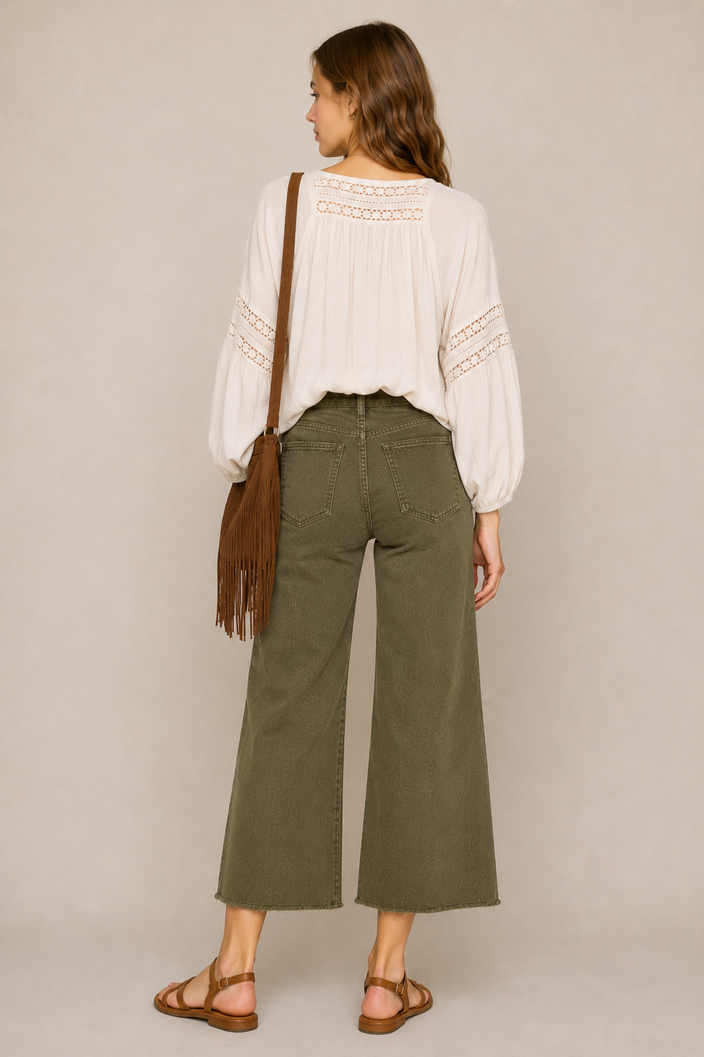 Café Beige Wide Leg