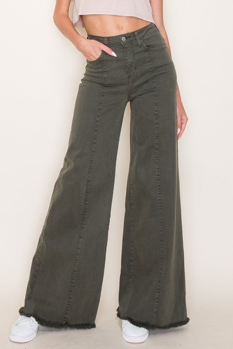 505 Wide Leg Denim Jeans in Black