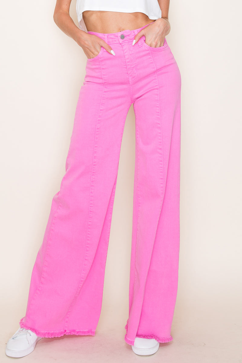 505 Wide Leg Denim Jeans in Black