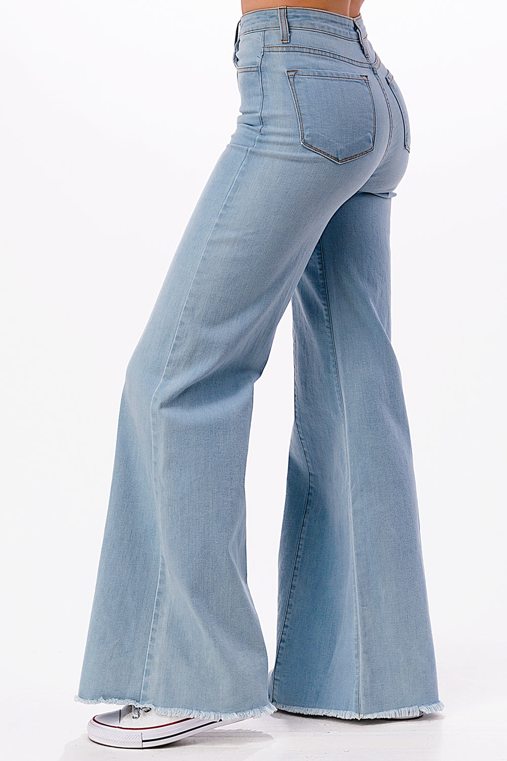 505 Wide Leg Denim Jeans in Light Wash