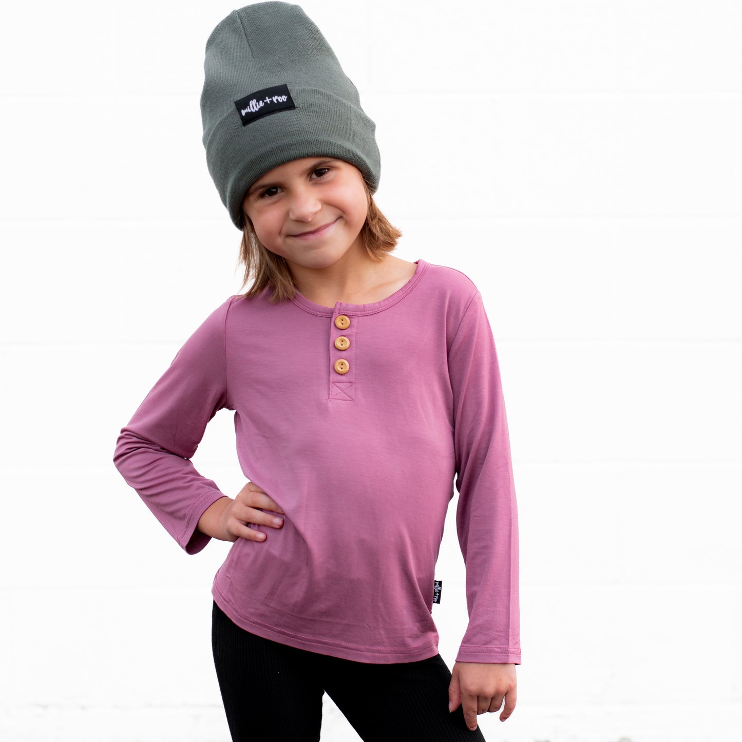 BAMBOO CUFF BEANIE- Sage
