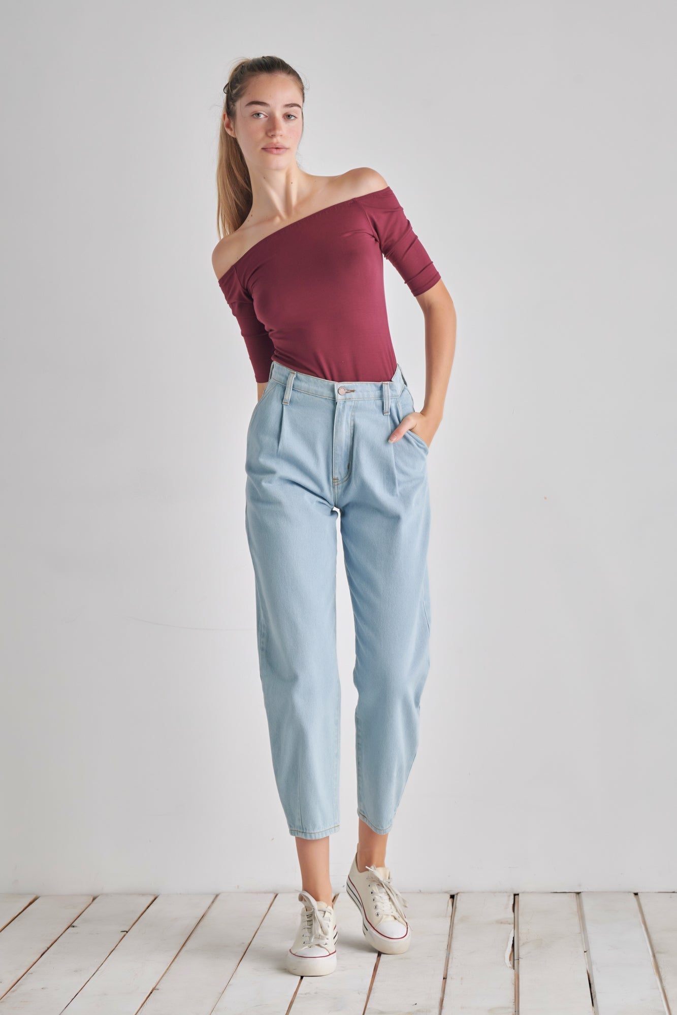 off-the-shoulder top