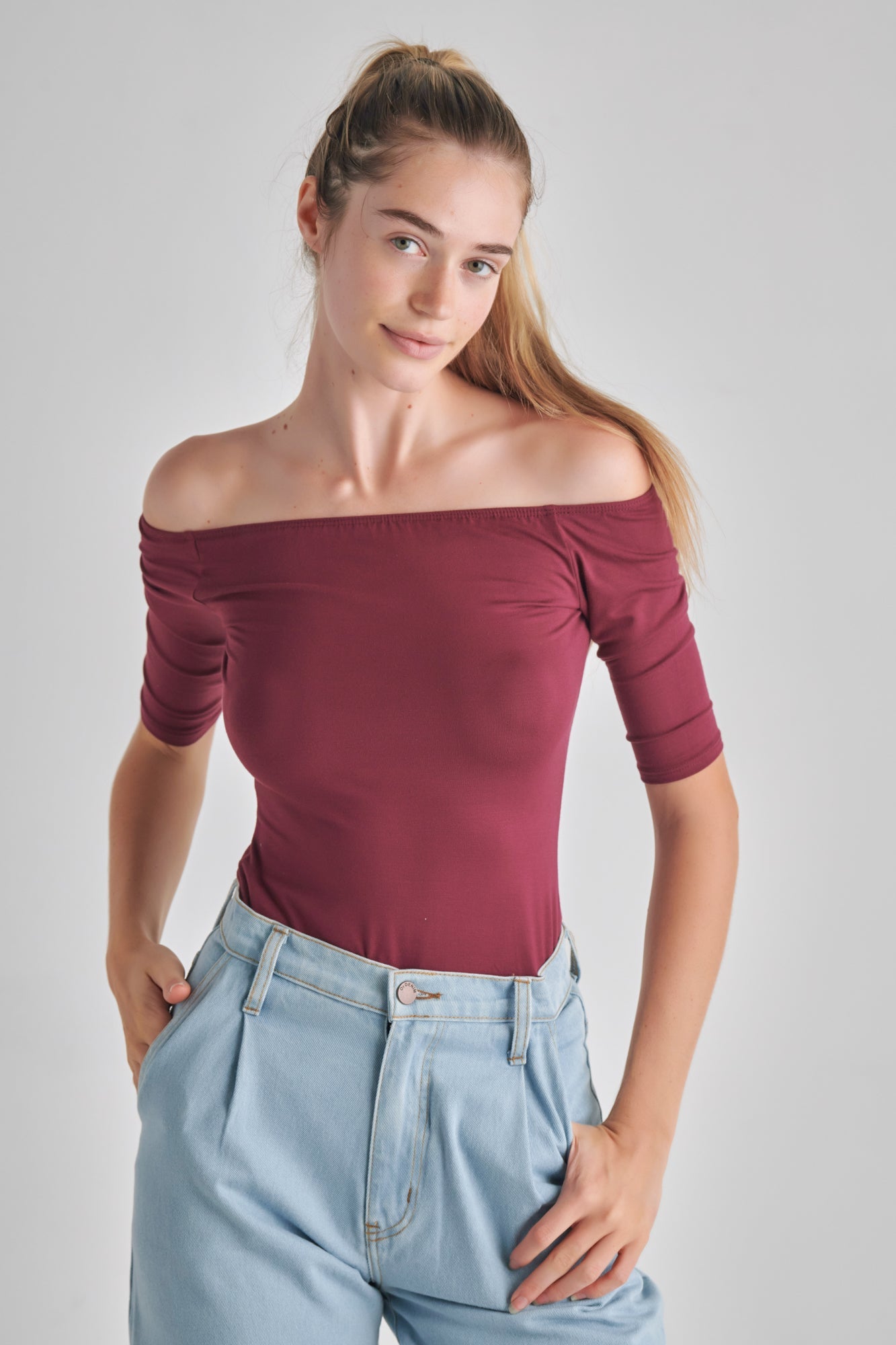 off-the-shoulder top