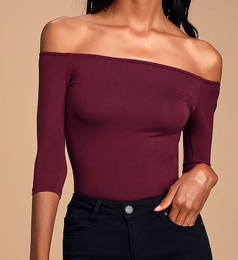 off-the-shoulder top