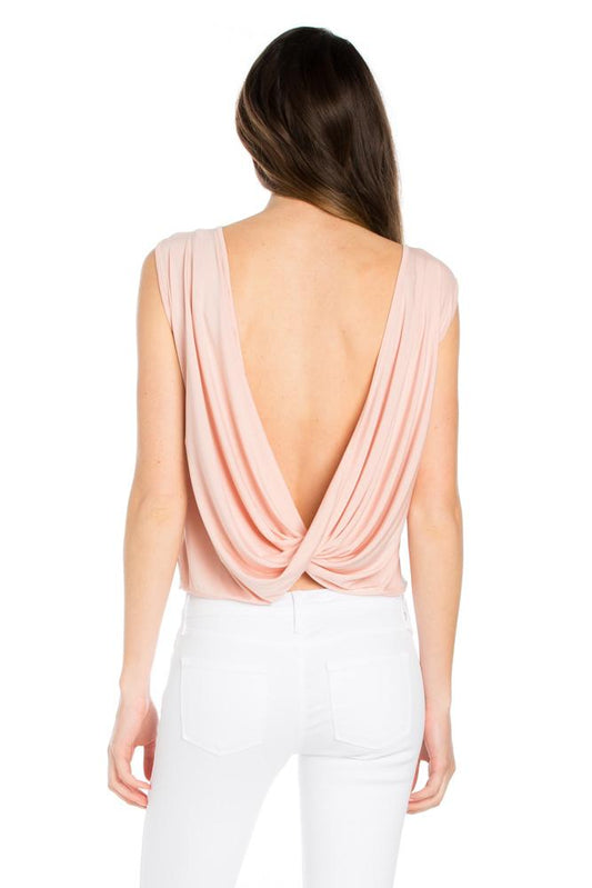 Baby Doll Backless Sleeveless Top