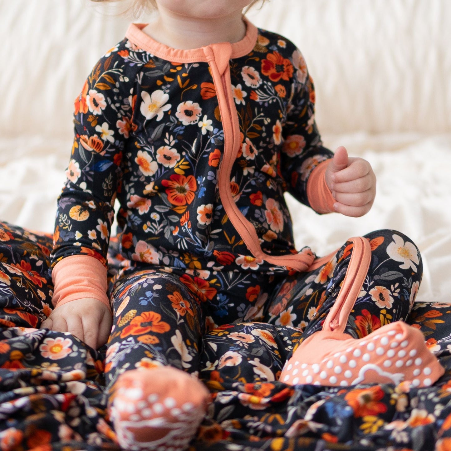 NB & 0-3m Autumn Bloom Romper