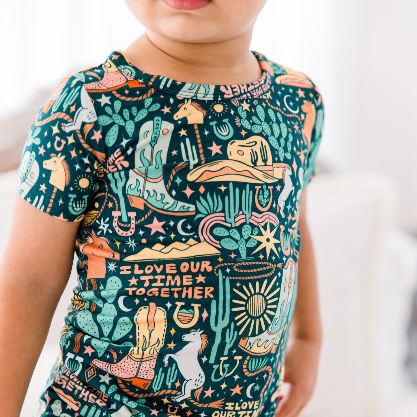 The Second-Skin 2-Piece Pajama | Wild West | "I Love Our Time Together"