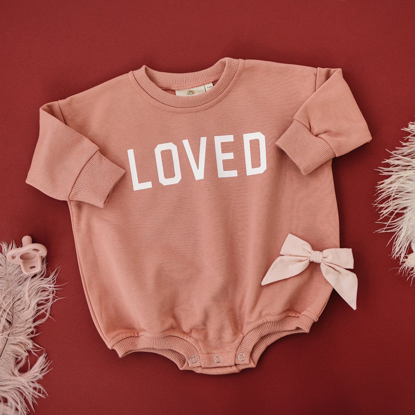 Loved Sweatshirt Romper - more colors