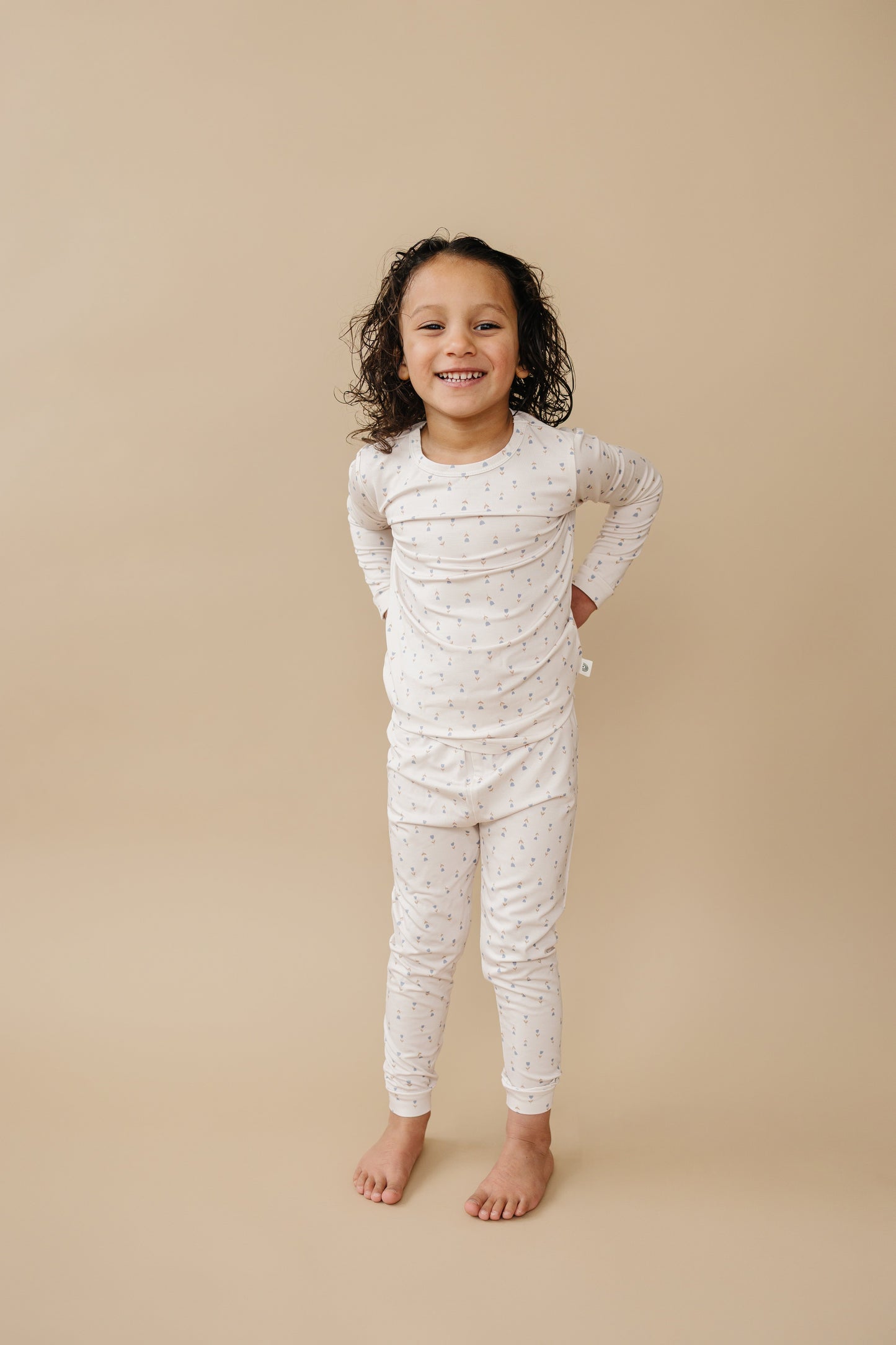 Tiny Tulips 2pc Bamboo Pajama Set