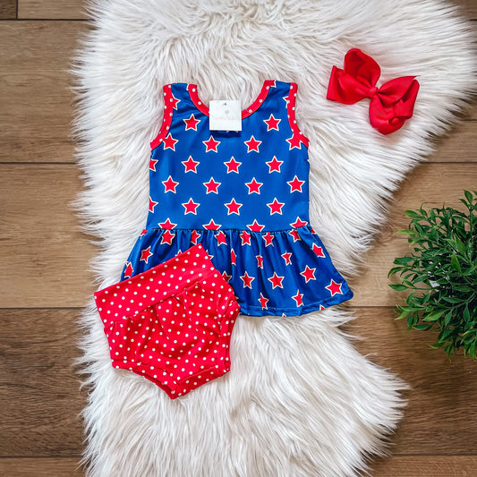 American Polka Dot Bummie Set