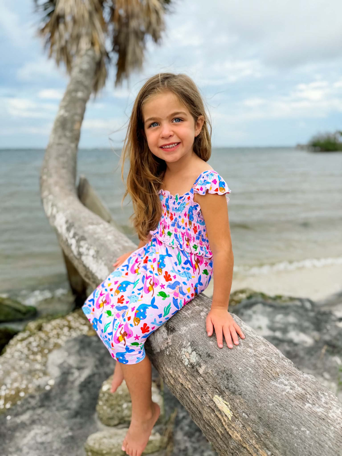 Mermaid Smocked Dress