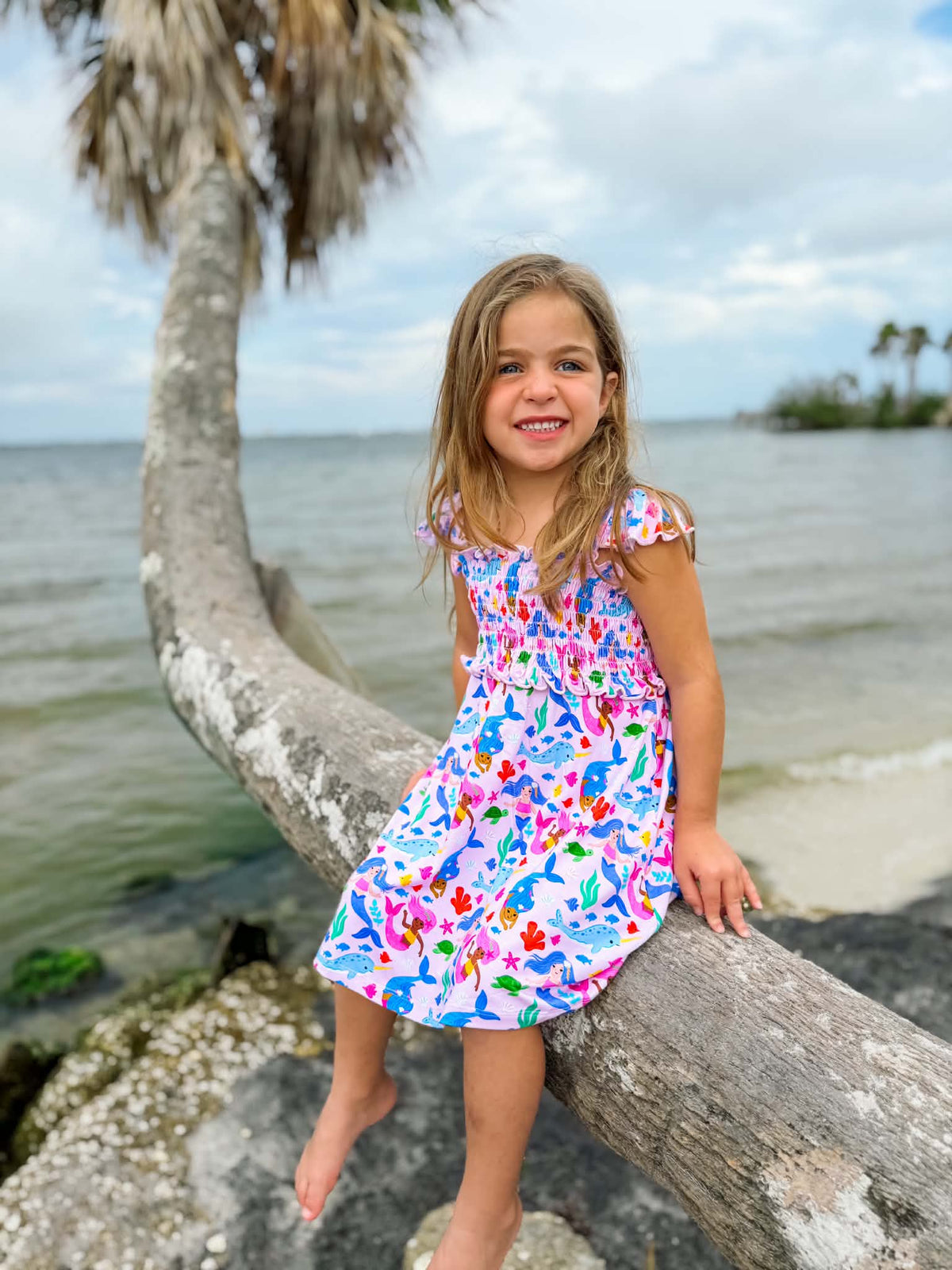 Mermaid Smocked Dress