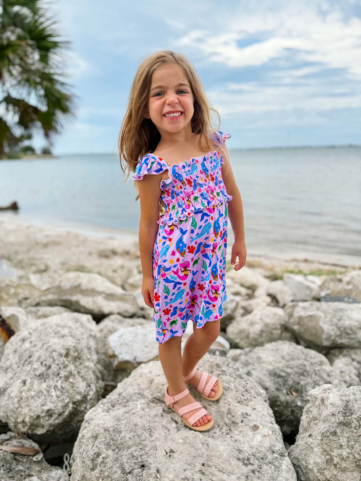 Mermaid Smocked Dress