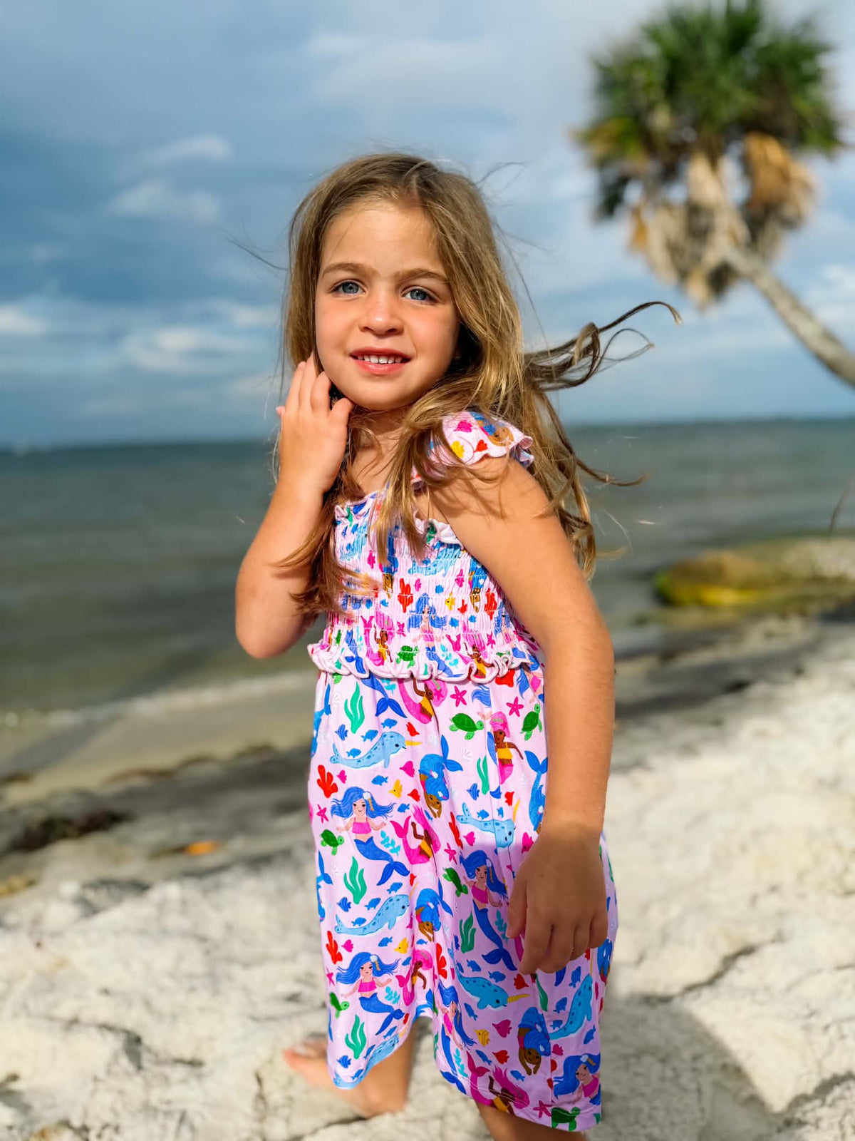 Mermaid Smocked Dress