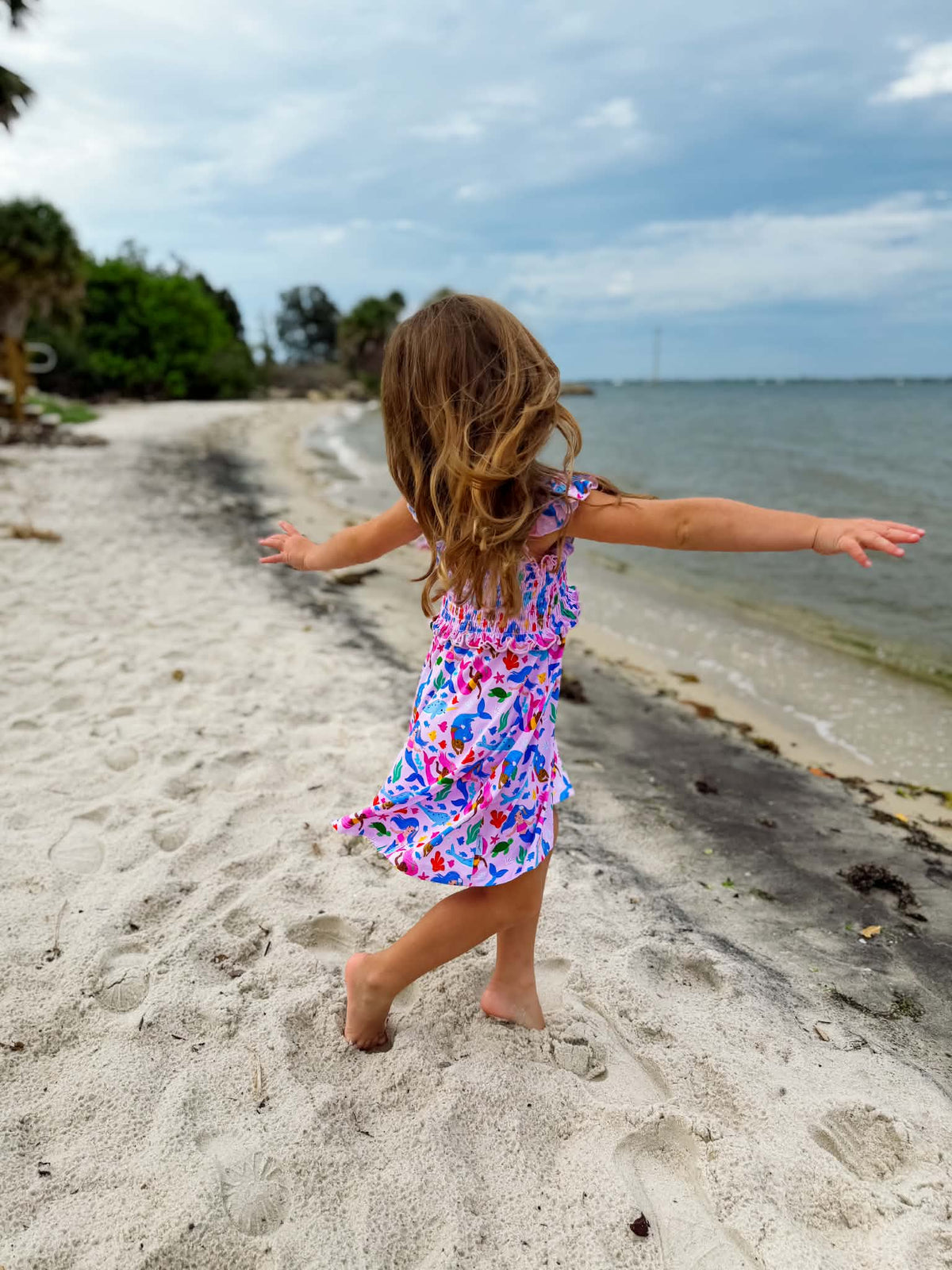 Mermaid Smocked Dress