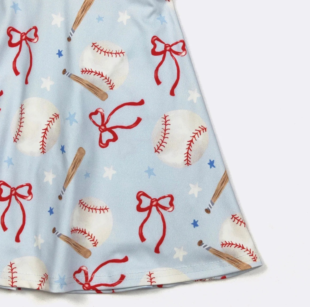 Baseball N Bows Girls Athletic Dress